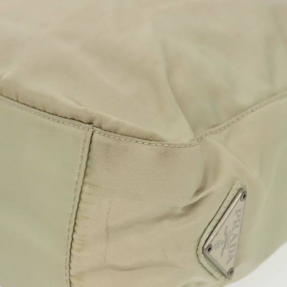 PRADA Hand Bag Nylon Beige Auth 99962 - Picture 16 of 16